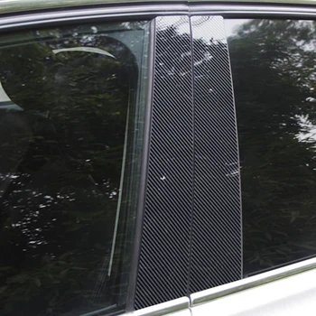 Довършителни врати, стъкла, багажник, изработени от въглеродни влакна за Ford Focus Седан/Хечбек 2005 2006 2007-2014, етикети на корнизи