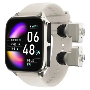 Смарт часовници T22 - Безжични слушалки 2 в 1 и наблюдение на състоянието на здравето - Слушалки 1,83 инча - Слушалки TWS - Втулки - Слушалки - Умен часовник