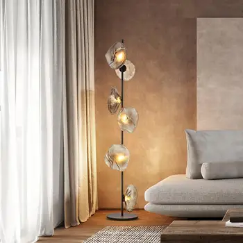 Креативен Нордический минимализъм, Стъклена Лампа, led лампиона, Декор за хола, Ъглов диван, малка странична масичка за спални
