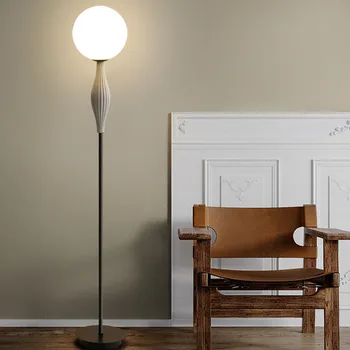 Настолна лампа със Стъклена топка в Скандинавски стил, Модерен минималистичен led outdoor лампа за дневна, лампа за дивана, Нощна лампа за спални