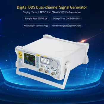Функционален генератор на сигнали FY6900 20 Mhz-60 Mhz, М произволна форма на сигнала, TFT екран, Двоен цифров източник на броене на честотата