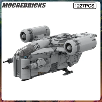 Серия Space War MOC Razor Герб Космически кораб, събиране строителни блокове, Набор от модели, детски играчки, коледни подаръци