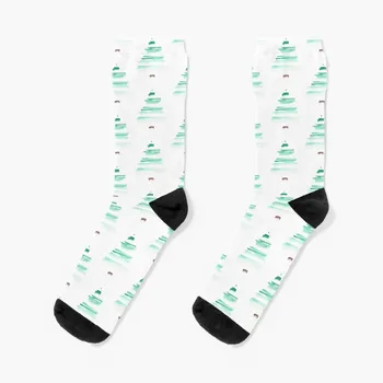 Минималистичные чорапи под формата на елхи, забавни компресия чорапи за мъже