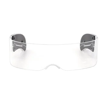 Foxi Pipi Модната марка, за партита, led реколта светещи очила в стил пънк, мъжки и дамски очила с цветни светещи нотки на Uv400