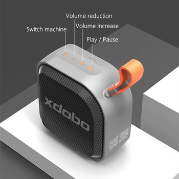 XDobo Преносим Външен Субуфер IPX7 Водоустойчив Безжична слушалка Bluetooth Стереоколонка TF Звукова система TWS Caixa De Som