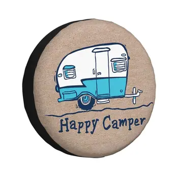 Happy Camper Калъф за Резервна гума Джип Pajero Adventure Camping SUV RV 4WD Автомобили Протектори За колелата Аксесоари 14 