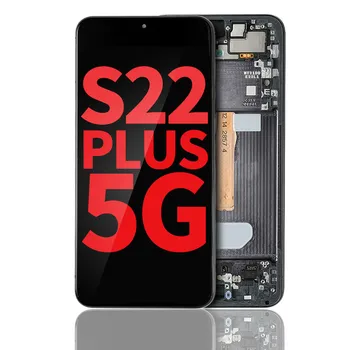 OLED дисплей с взаимозаменяеми рамка за Samsung Galaxy S22 Plus 5G (дефект: клас A) (Фантомно черно)