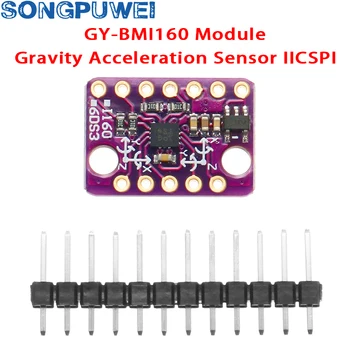 3-5 В GY-BMI160 BMI160 6DOF Модул сензор за 6-ос Жироскоп ъглова скорост + Такса сензор на ускорението на силата на тежестта IIC SPI