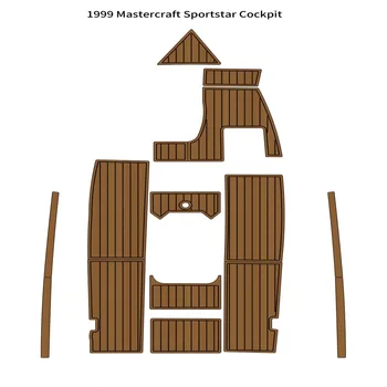 1999 Mastercraft Sportstar Подложка за пилотската кабина Лодка EVA Пяна Комплект От изкуствена Тик Мат Етаж С Подплата Самоклеящийся Стил SeaDek Gatorstep