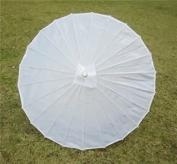 Безплатна доставка Китайски цветен текстилен чадър, на бяло-розови чадъри, традиционен Китайски танц цветен чадър, японски копринен подпори