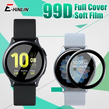 99D Заоблена мека защитно фолио за Samsung Galaxy Watch Watch4 Active 2 44 мм 40 мм Fit2 Защитно фолио е с пълно покритие, не стъклена