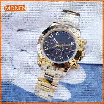 MDNEN Мъжки 904L Водоустойчив часовник с автоматичен механизъм от неръждаема стомана, 40 мм -RLX
