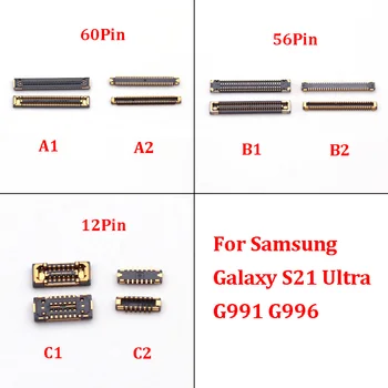 20-50 S Сигнална Антена Usb Конектор за Зареждане LCD екран Гъвкав конектор за Samsung Galaxy S21 Ultra Plus G991 G996 Такса 12 60 56 Пин