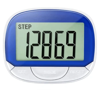 Крачкомер MOOL 1БР, 3D брояч на стъпки за разходка, преносим крачкомер, точен брояч на стъпки с по-голям дисплей