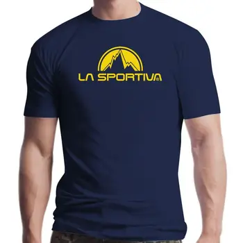 Нова тениска La Sportiva Classic с принтом, моющаяся, дишаща, за еднократна употреба, памучен тениска за мъже