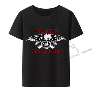 Реколта тениска Avenged Sevenfold Heavy Metal Band, Тениска с принтом, Блузи, Лятна Дишаща Мъжки Дрехи, с Кръгло деколте и къси ръкави, Модальная