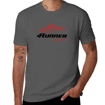 Нова червена тениска 4Runner America Mountein, корейската мода бързосъхнеща тениска с къс ръкав, тениски оверсайз за мъже