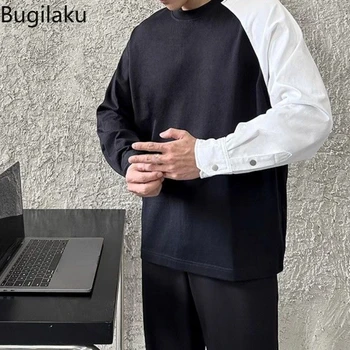 Bugilaku 2023, Нова оцветен риза с дълги ръкави, Модерен Свободен Универсален ден за ден пуловер с дълги ръкави