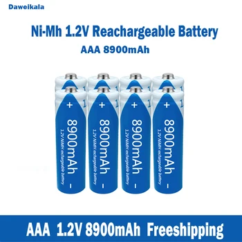 Продажбите на едро никел-водородни батерии ААА 1,2 В, микрофони, KTV голям капацитет 8900mAh и батерии за играчки