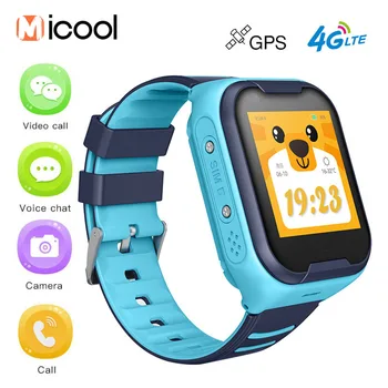 4G Kids Smart GPS Watch Video Call Waterproof IP67 Smartwatch Remote Monitor Tracker Android Phone Watch умни часовници със сим карта