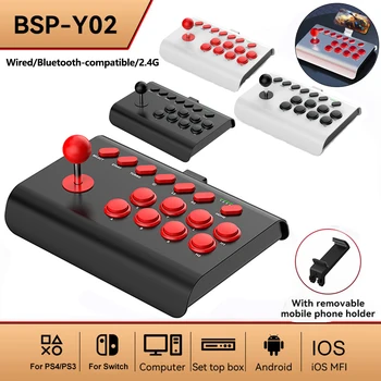 Безжична Bluetooth Жична Аркадни игри джойстик за Nintendo Switch PS4PS3 Ultimate Игра Joystick PC Мобилен телефон