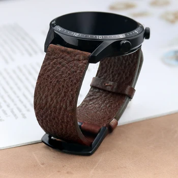 Италиански Каишка за Часовник от телешка кожа 22 мм, Кожена каишка за Huawei Watch GT 2/3 от 46 мм, GT2/GT3 Pro, Гривна за Samsung Galaxy Watch 46 мм