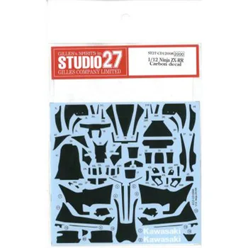 Етикети Studio 27, етикети, изработени от въглеродни влакна Ninja ZX-RR 1/12 за Tamiya CD12008, автомобилен комплект за възрастни професионалисти