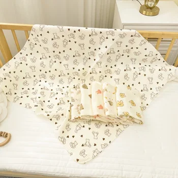 Памучни коварен одеяло клас Както за новородени, обвивка в родилна зала, бебешки кърпи за баня, одеала, стеганое одеяло, меко и удобно