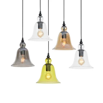 промишлен стъклен декоративен окачен лампа, окачена лампа шкивный лампа, окачена лампа с кухненски полилеи вентилатори