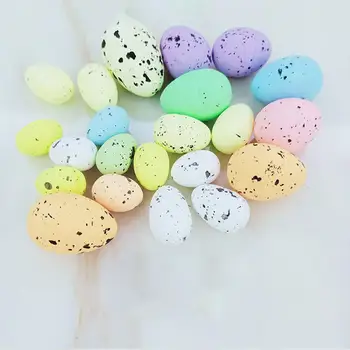 20 броя Разноцветни Яйца, однотонное лек пластмасов весела празнична украса