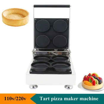 110/220 10 см Търговски вафельница за приготвяне на палачинки, тарталетка за пица, 4 Мини-машини за пици, машина за приготвяне на палачинки за пица с незалепващо покритие