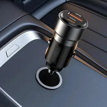 Автомобилен USB адаптер за телефон, Зарядно за няколко устройства на електрически автомобил Портативен Умен Многофункционален Авто Аксесоари за интериора