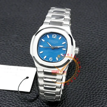 7118/1A-001 Автоматично Дамски часовник със син Циферблат, верижка от неръждаема Стомана, Дамски часовници-клонинг, 2023, Най-добрата марка за Луксозни Новост