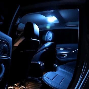 Универсална трикольор автомобилна лампа за четене сензорен тип, акумулаторна чрез USB, Таванна лампа в багажника на колата, Аксесоари за интериор на автомобила