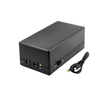 Непрекъсваемо захранване 12V 2A, мини-UPS, резервна батерия с капацитет 12000 ма за видеонаблюдение и WiFi-рутер, Аварийно захранване