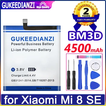 GUKEEDIANZI BM3D 4500 mah Батерия За Xiaomi Mi 8 SE Mi8 SE Mi8SE BM3D BM 3D Висококачествени Сменяеми Батерии за телефон + Инструменти