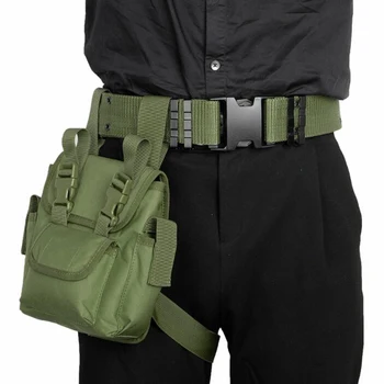 Мъжки холщовая чанта за краката, поясная чанта, Поясная чанта на бедрата, Военен пътен многоцелеви мотоциклет, Военен набор от инструменти