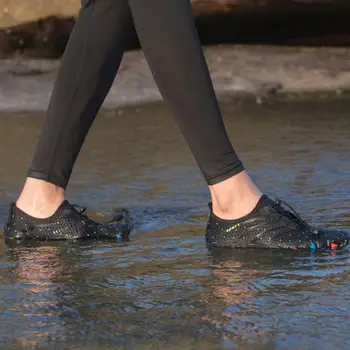 Водоустойчив обувки за плуване, бързосъхнеща Водоустойчив обувки за мъже с плъзгане подметка, Спортни обувки за спорт бос, износостойкая