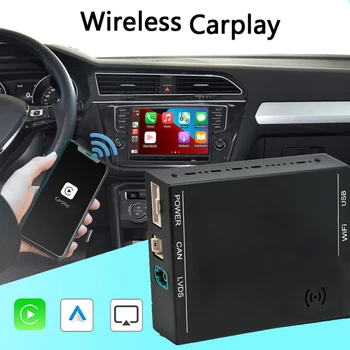 Безжична CarPlay OEM Screen Upgrade Decoder Box Android Auto Mirror Линк е подходящ за платформа MIB1/MIB2 за Golf 7 Tiguan