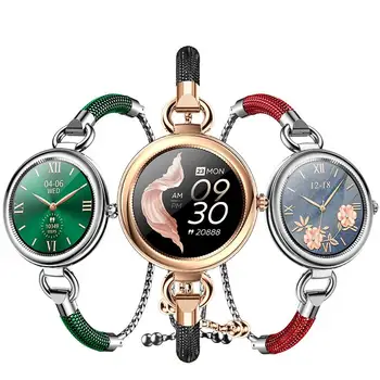2023 Нови Модни и Качествени дамски Смарт часовници GT01 Дамски Часовници за Измерване на Кръвно налягане, Кислород, сърдечната честота, Напомняне за седнало Начина на живот, IP67, Умни Часовници, подарък