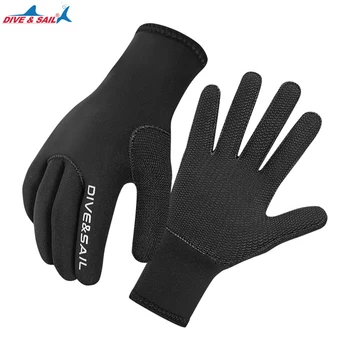 Нови 3 мм Неопренови ръкавици за Гмуркане, Нескользящие топли ръкавици за гмуркане, Подводен Лов, Риболов, ръкавици за сърфиране със защита от удари 2023