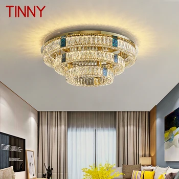 Плафониери TINNY Nordic, модерен led лампа, Луксозен Творчески кристална лампа за дома хол, спалня