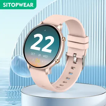SitopWear Smartwatch HD Smart-часовник с голям екран и на повикване чрез Bluetooth 100 + Спортен режим на мониторинг на здравето за Мъже и Жени 2023 Новост