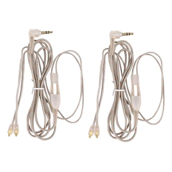 2X Взаимозаменяеми кабел За слушалки Shure Se215 Ue900 W40 Se425 Se535