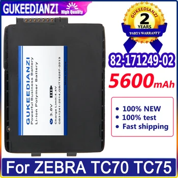 Батерия GUKEEDIANZI 82-171249-02 82-171249-01 TC70 5600 mah За ZEBRA TC70 TC75 Скенер Symbol Резервни Батерии