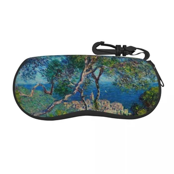 Защитни калъфи за очила Bordighera Shell, готин калъф За слънчеви очила, картината на Клод Моне, художествена чанта за Очила