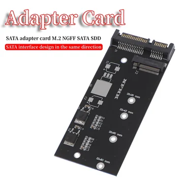 B + M Ключ SATA M. 2 NGFF SSD за SATA 3 Raiser NGFF206 M. 2 NGFF за SATA 7 + 15Pin Карта на адаптера за Карта за разширяване на M. 2 SATA Адаптор