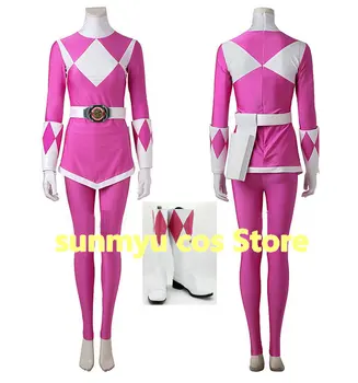 Kyoryu Sentai Zyuranger Мей Розов костюм за cosplay, индивидуалният размер на Хелоуин