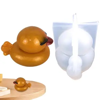 Форма за свещи във формата на сладък патица, форма за силикон на сапун 