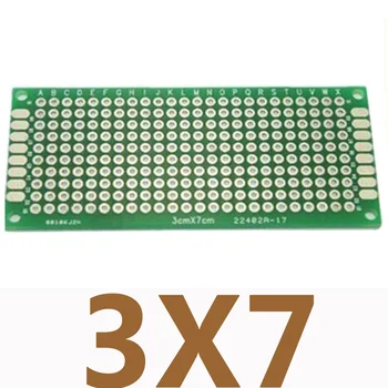 5 бр./лот, 3x7 см, двустранен прототип на печатната платка 3*7 Proto Board за Arduino